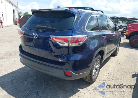 2015 Toyota Highlander Xle V6 from USA, damaged, VIN 5TDKKRFHXFS063228